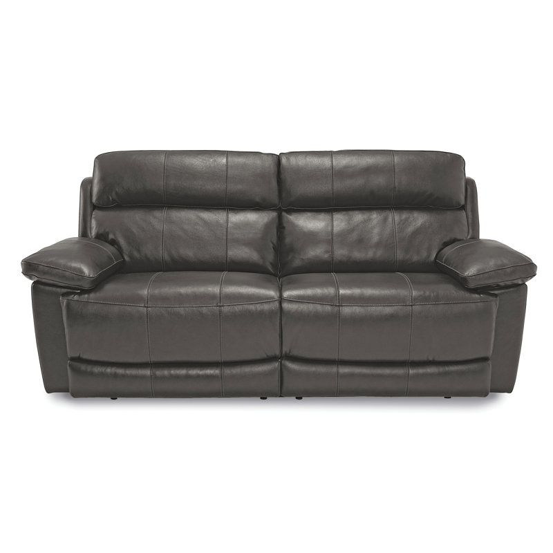 Palliser Furniture Finley 84" Leather Match Pillow Top Arm Reclining